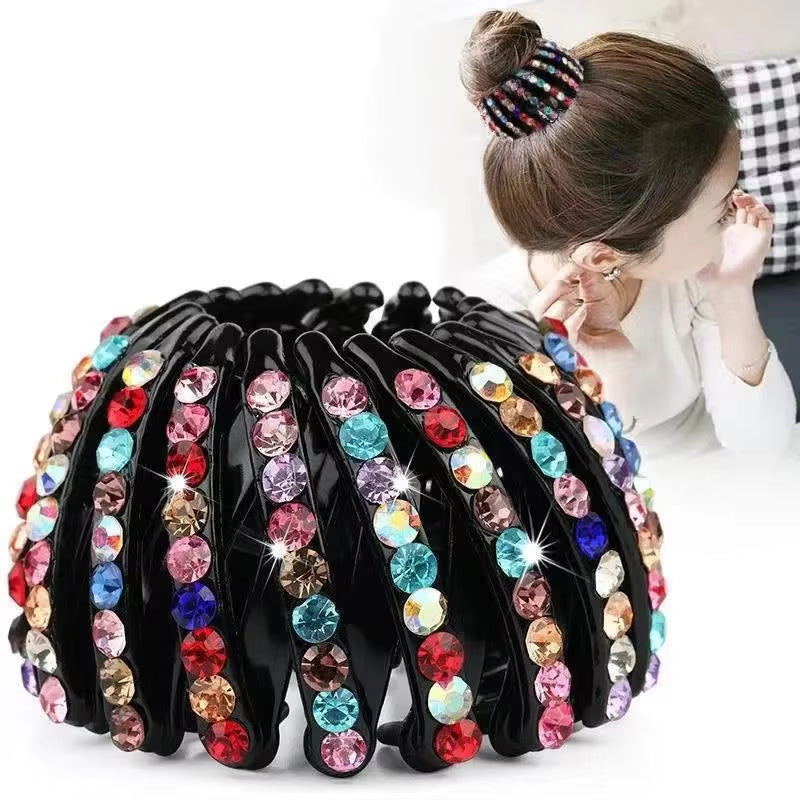 Elegant Bird Nest Shaped Hair Clips for Women - Ponytail Accessories and Magic Braider Tool