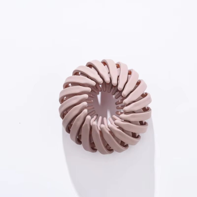 Elegant Bird Nest Shaped Hair Clips for Women - Ponytail Accessories and Magic Braider Tool