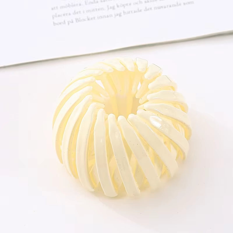 Elegant Bird Nest Shaped Hair Clips for Women - Ponytail Accessories and Magic Braider Tool