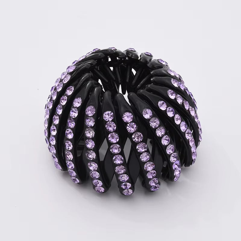 Elegant Bird Nest Shaped Hair Clips for Women - Ponytail Accessories and Magic Braider Tool