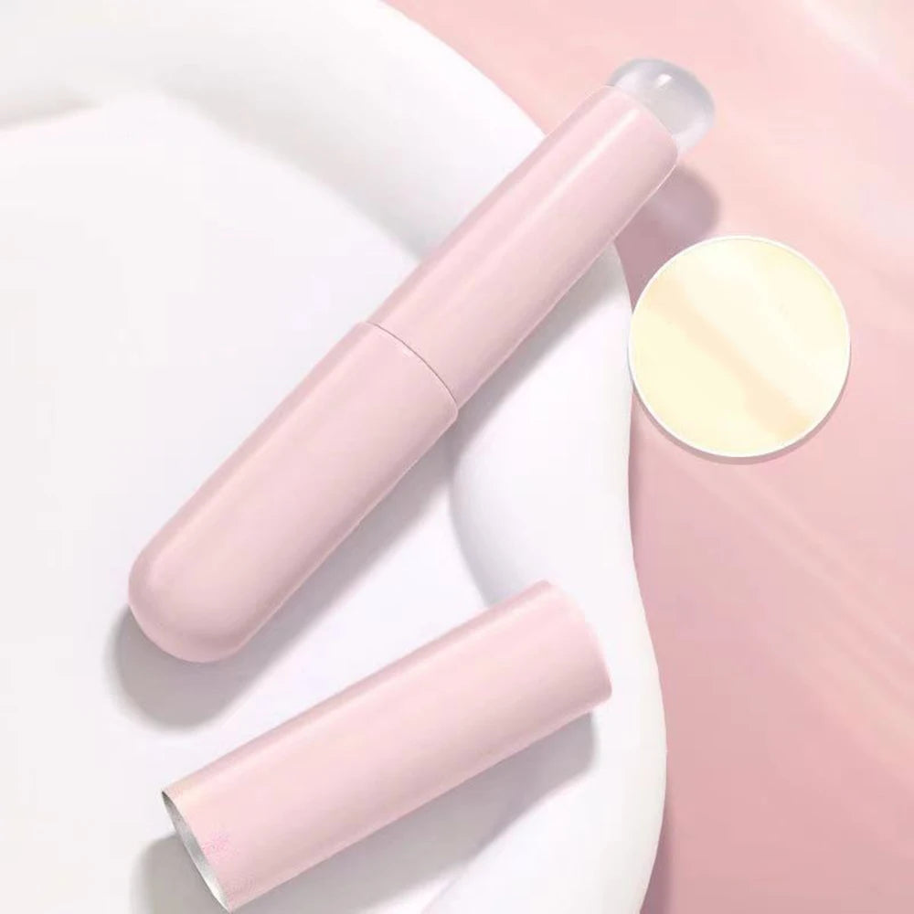 Silicone Lip Brush with Protective Cap and Angled Concealer Brush for Permanent Makeup Applications