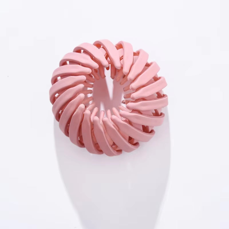 Elegant Bird Nest Shaped Hair Clips for Women - Ponytail Accessories and Magic Braider Tool