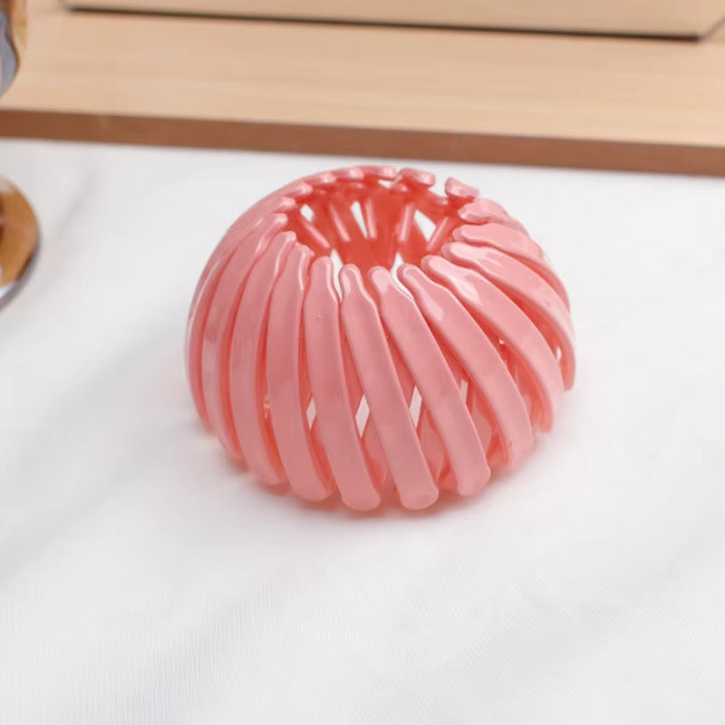 Elegant Bird Nest Shaped Hair Clips for Women - Ponytail Accessories and Magic Braider Tool