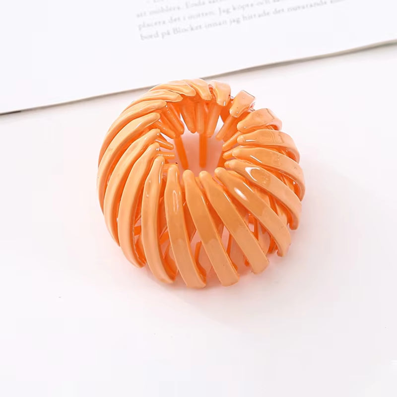 Elegant Bird Nest Shaped Hair Clips for Women - Ponytail Accessories and Magic Braider Tool