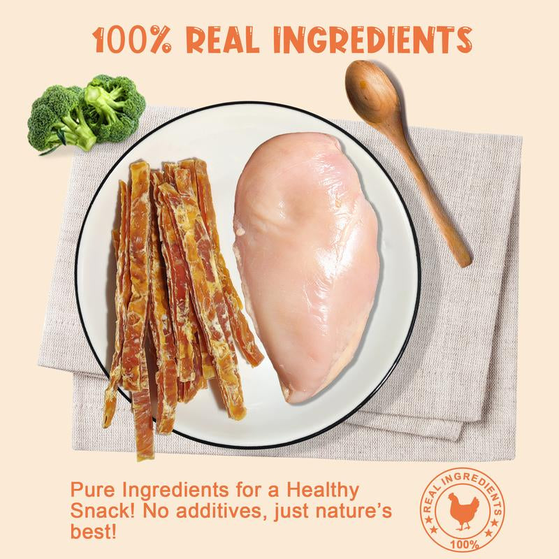 BAYPIE Chicken Jerky Dog Treats – All-Natural, Single-Ingredient Training Treats for Dogs – Made in the USA with Real Dehydrated Chicken – Healthy, High-Protein Dog Snacks – 10 Oz