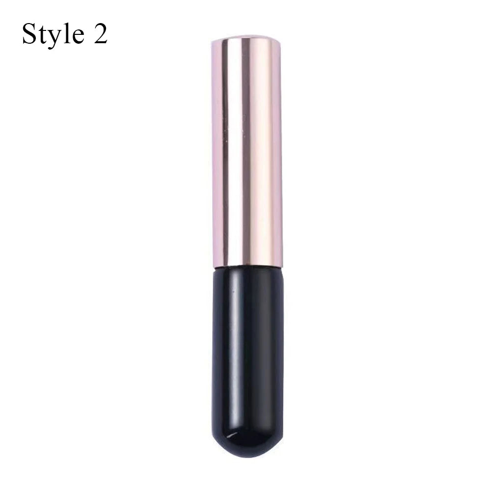 Silicone Lip Brush with Protective Cap and Angled Concealer Brush for Permanent Makeup Applications