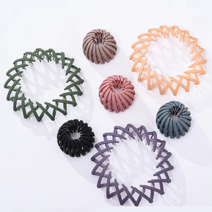 Elegant Bird Nest Shaped Hair Clips for Women - Ponytail Accessories and Magic Braider Tool