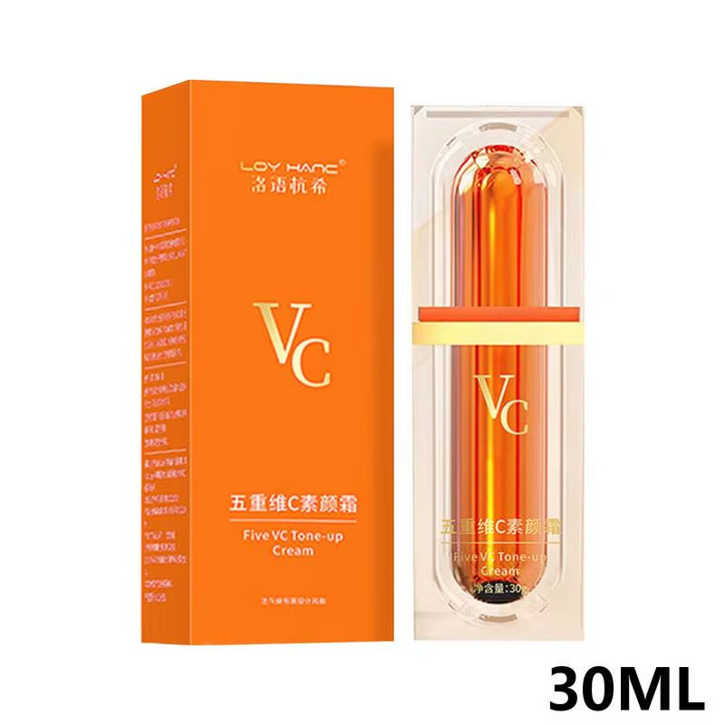 Vitamin C Hydrating Facial Essence Cream for Brightening and Firming - Enriched with Five Essential Vitamin C Components