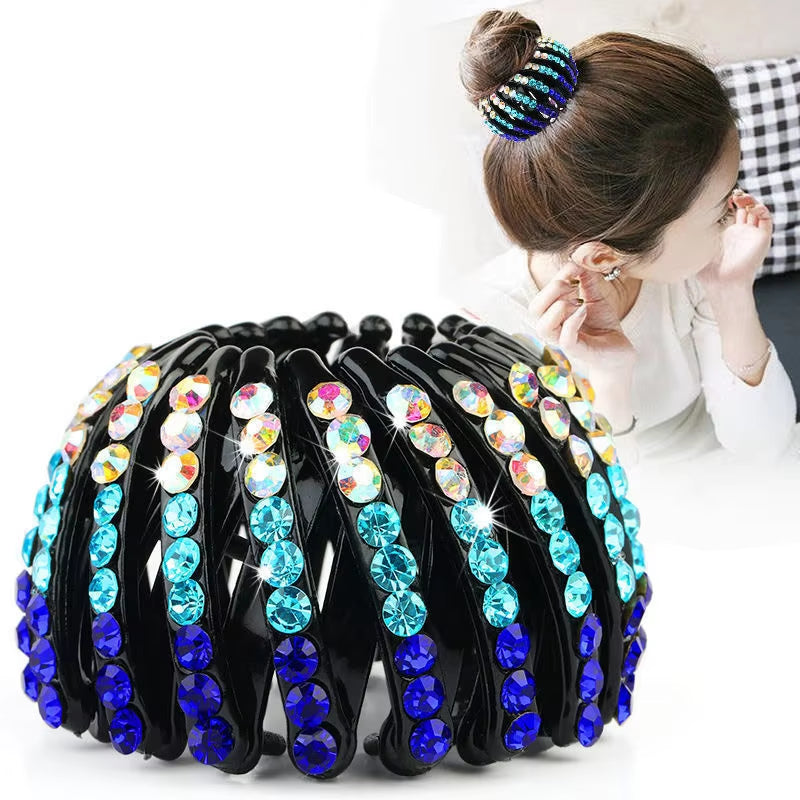 Elegant Bird Nest Shaped Hair Clips for Women - Ponytail Accessories and Magic Braider Tool