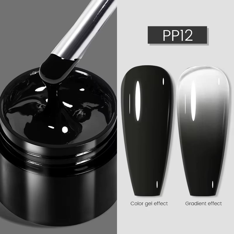 5ml UV Spider Drawing Gel Nail Polish in White, Black, and Silver for Professional Manicure Art