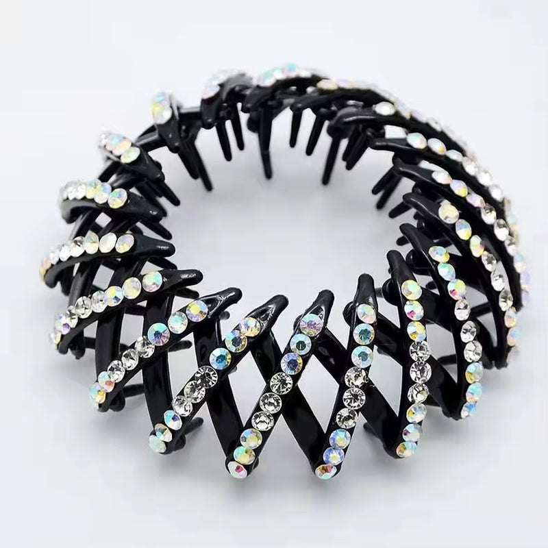 Elegant Bird Nest Shaped Hair Clips for Women - Ponytail Accessories and Magic Braider Tool