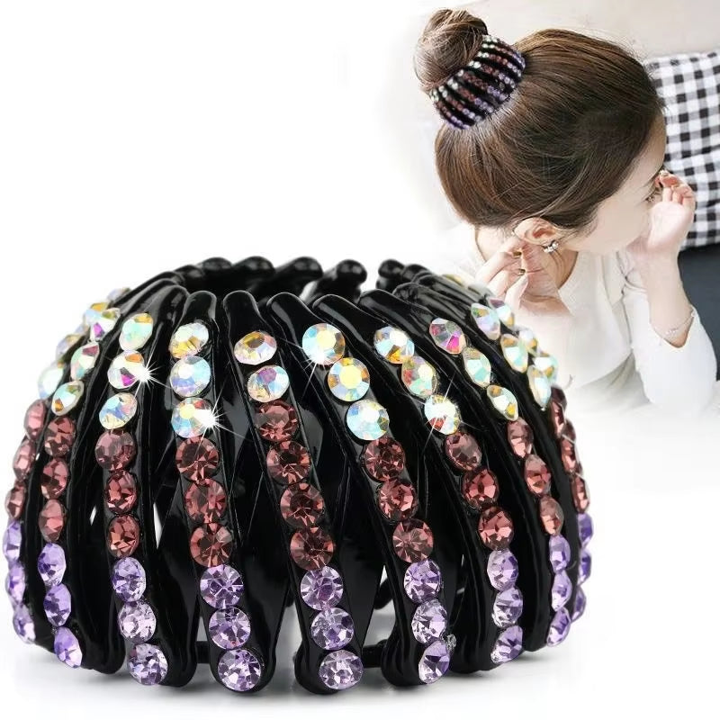 Elegant Bird Nest Shaped Hair Clips for Women - Ponytail Accessories and Magic Braider Tool