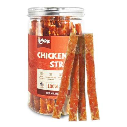 BAYPIE Chicken Jerky Dog Treats – All-Natural, Single-Ingredient Training Treats for Dogs – Made in the USA with Real Dehydrated Chicken – Healthy, High-Protein Dog Snacks – 10 Oz