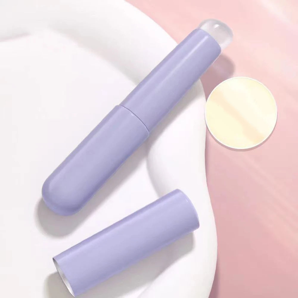 Silicone Lip Brush with Protective Cap and Angled Concealer Brush for Permanent Makeup Applications