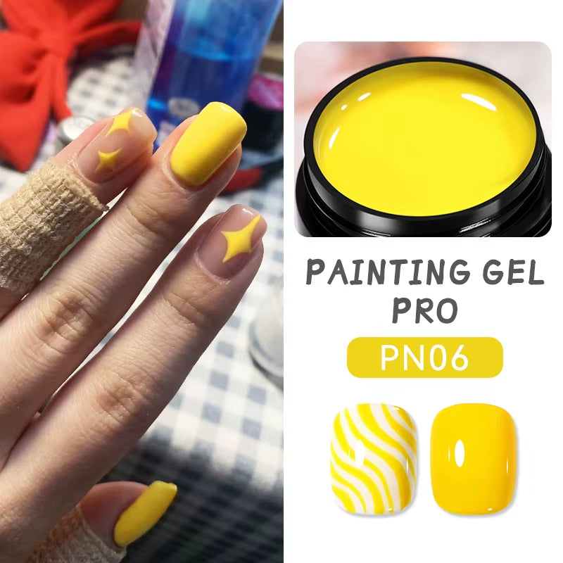 5ml UV Spider Drawing Gel Nail Polish in White, Black, and Silver for Professional Manicure Art