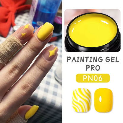 5ml UV Spider Drawing Gel Nail Polish in White, Black, and Silver for Professional Manicure Art