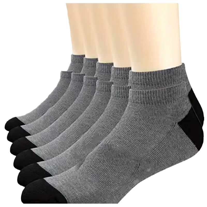 Men's Bamboo Fiber Sports Socks - 5 Pairs of Breathable Cotton Stockings for Autumn and Winter, Sweat-Absorbing and Deodorant Business Socks
